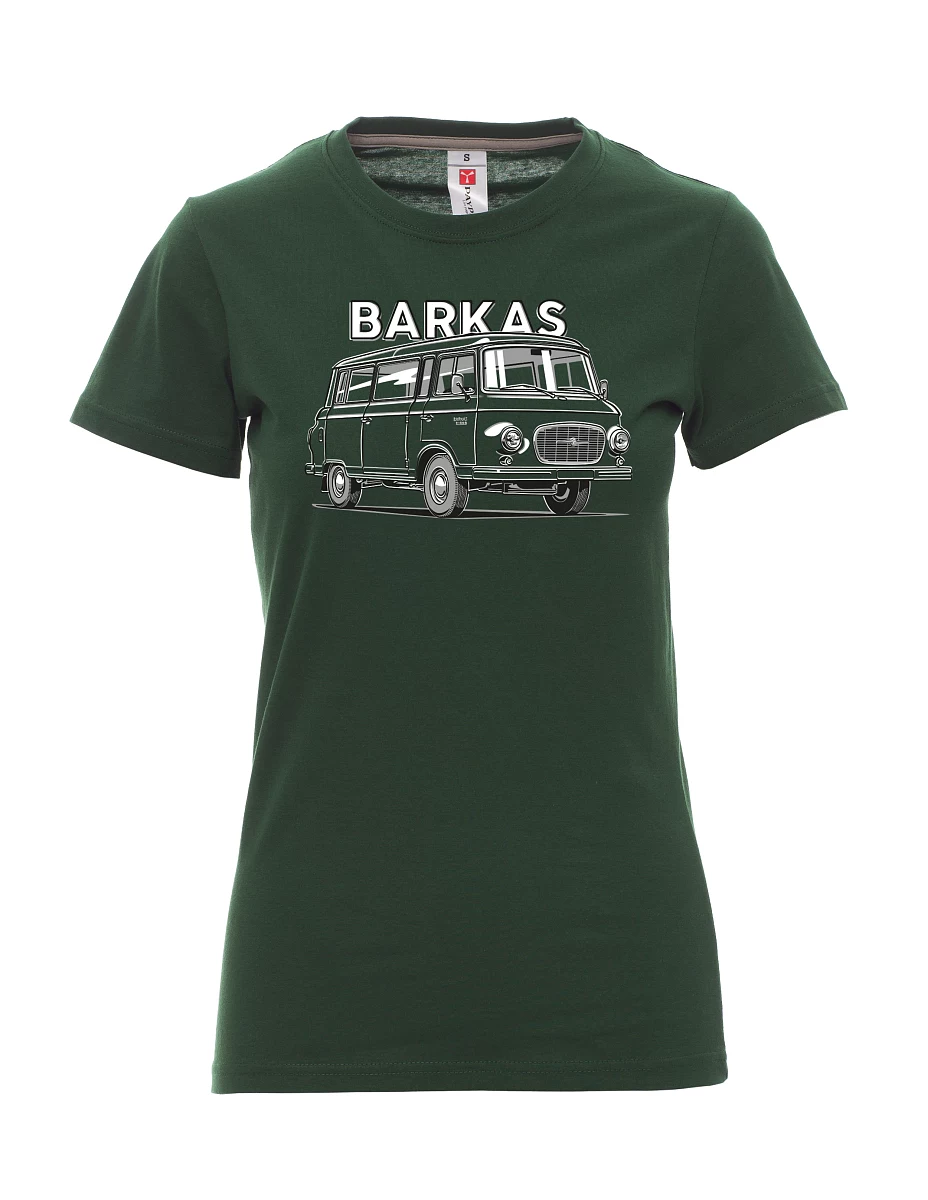 Damski t-shirt ciemnozielony Barkas B1000
