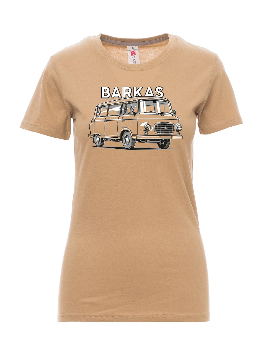 Damski t-shirt brązowy Barkas B1000