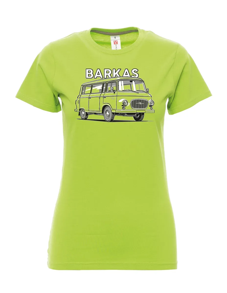 Damski t-shirt limetkowy Barkas B1000