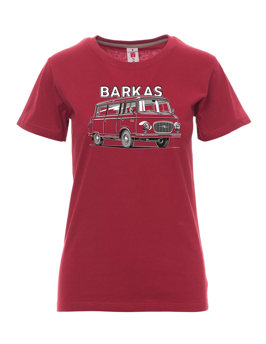 Damski t-shirt bordowy Barkas B1000