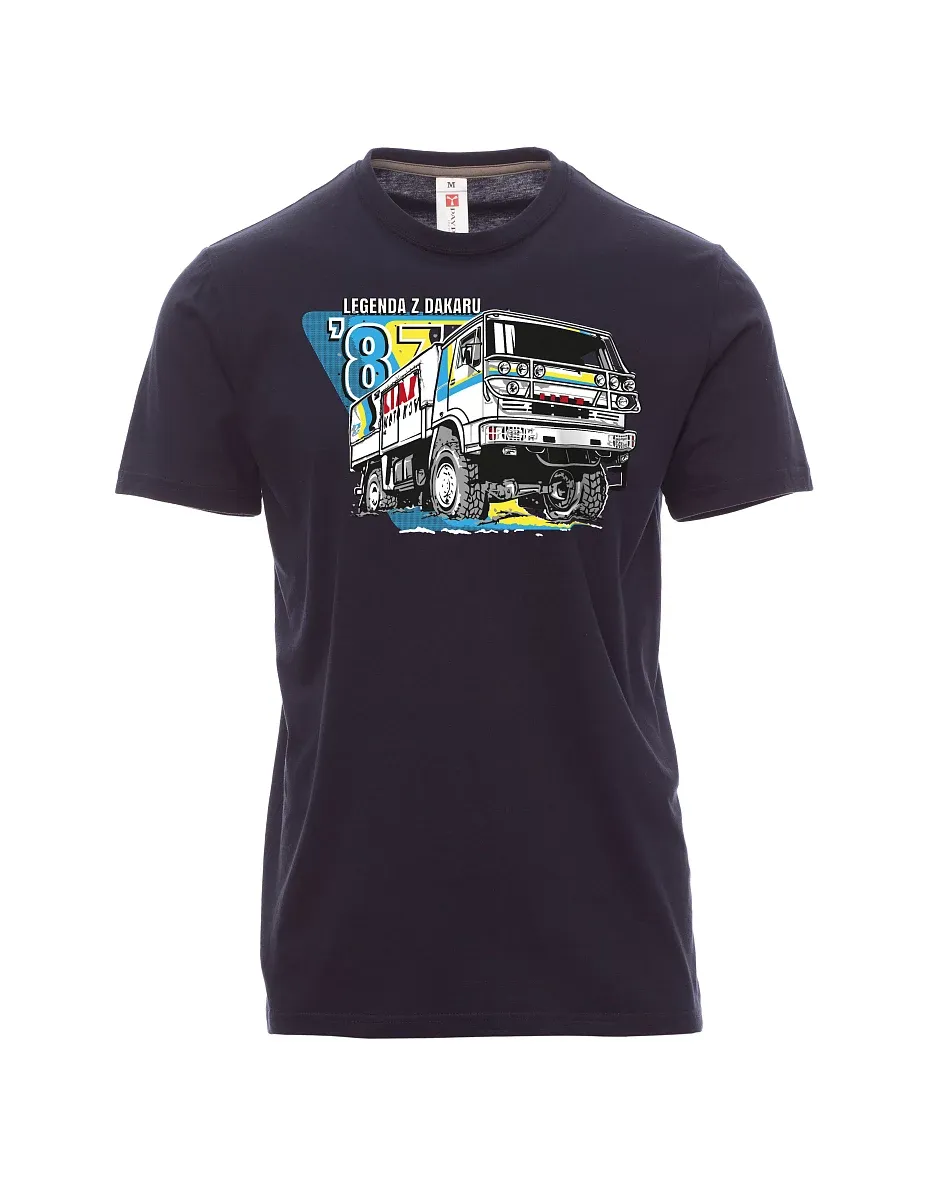 Męski t-shirt czarny Liaz z Dakaru 1987