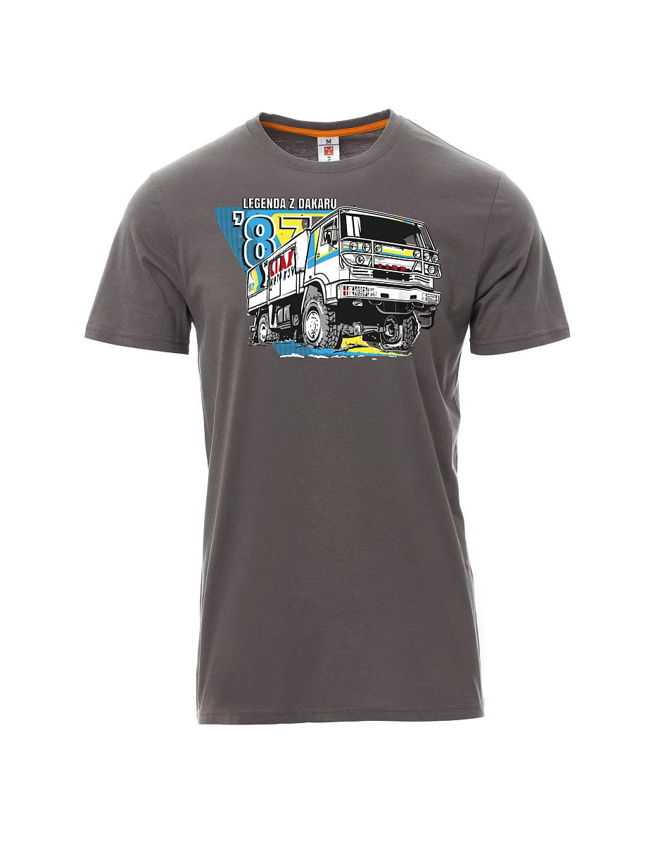 Męski t-shirt szary Liaz z Dakaru 1987