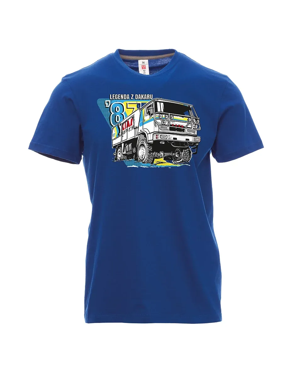 Męski t-shirt niebieski Liaz z Dakaru 1987