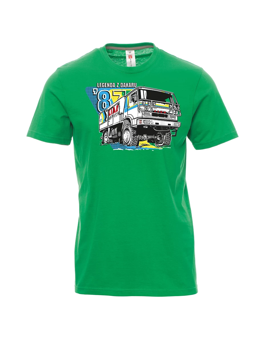 Męski t-shirt zielony Liaz z Dakaru 1987