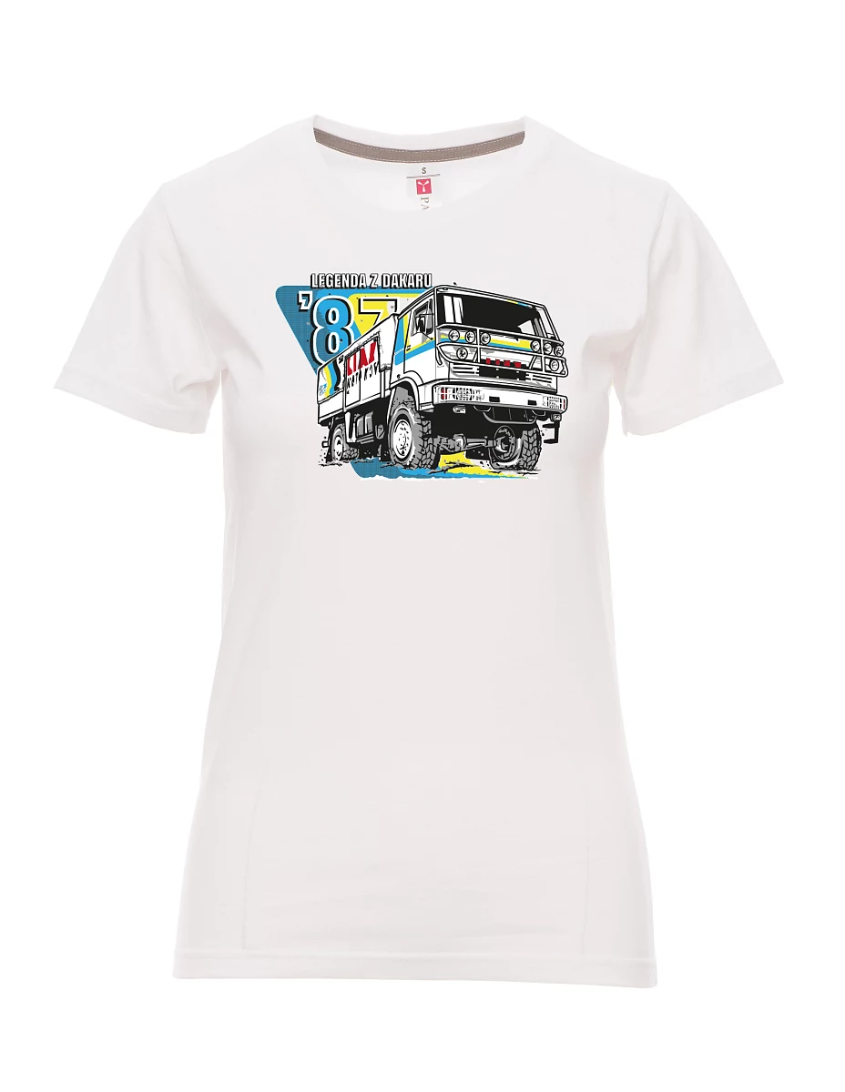 Damski t-shirt biały Liaz z Dakaru 1987