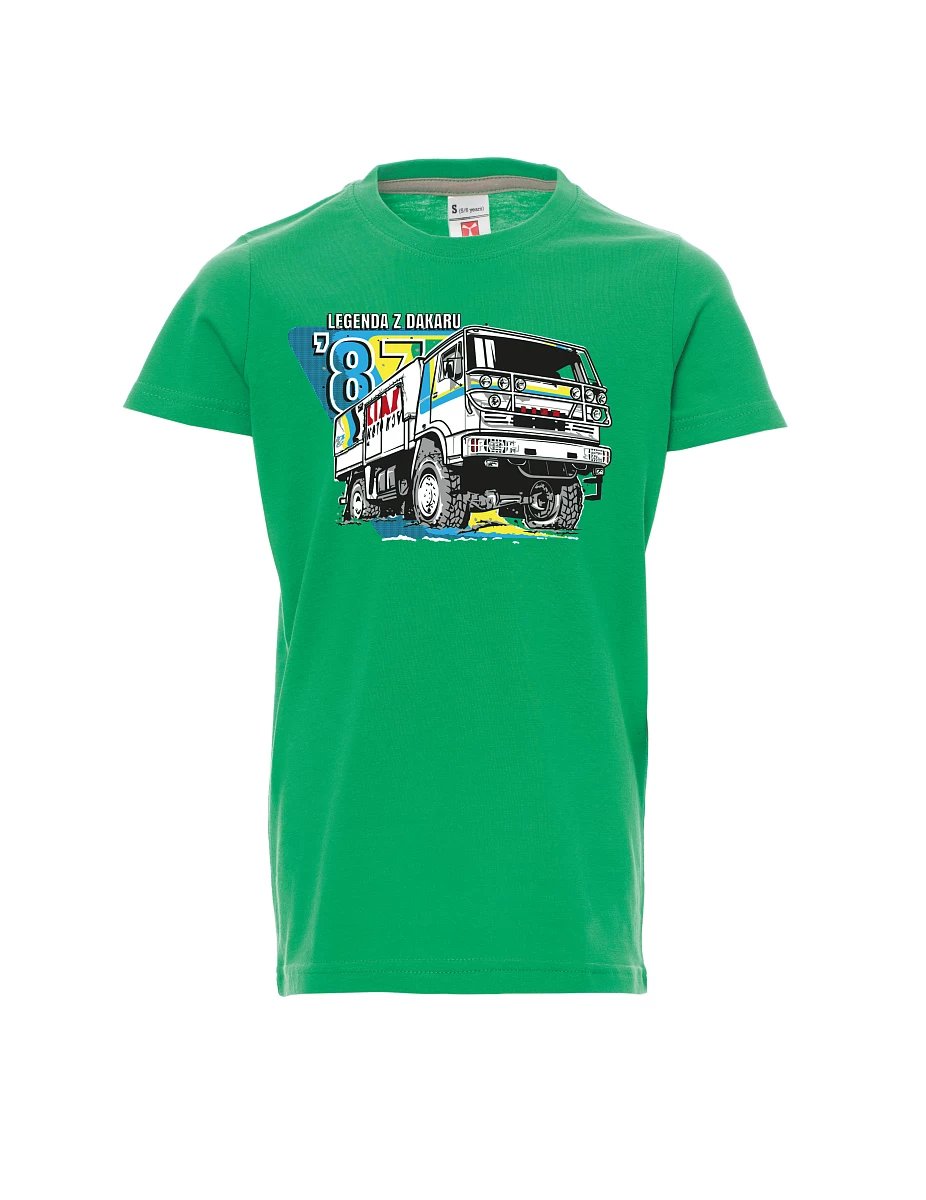 Dziecięcy t-shirt zielony Liaz z Dakaru 1987
