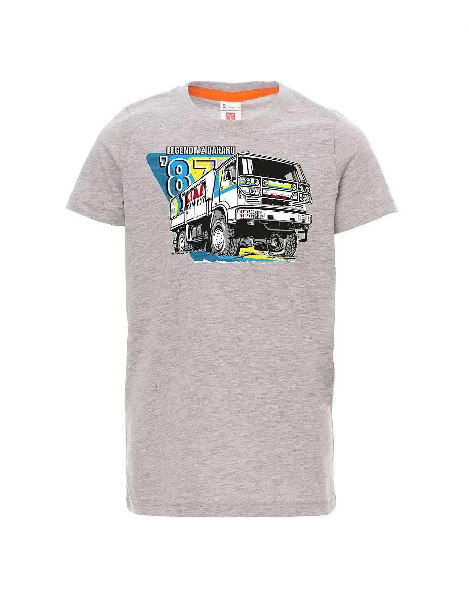 Dziecięcy t-shirt szary melange Liaz z Dakaru 1987