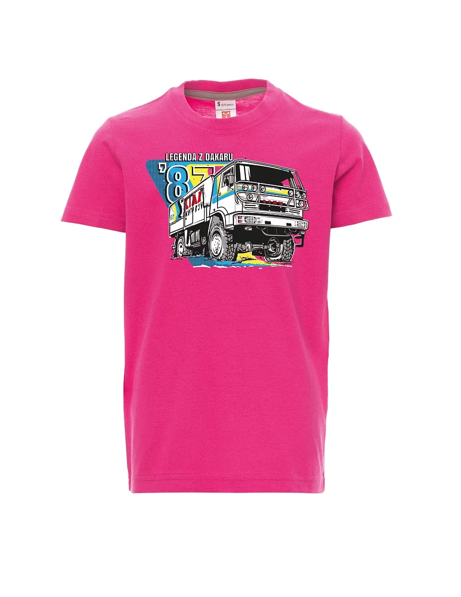 Dziecięcy t-shirt różowy Liaz z Dakaru 1987
