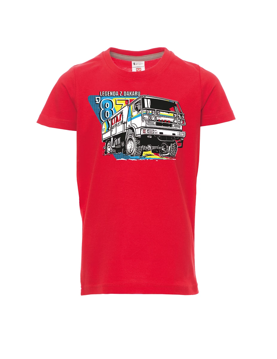 Dziecięcy t-shirt czerwony Liaz z Dakaru 1987