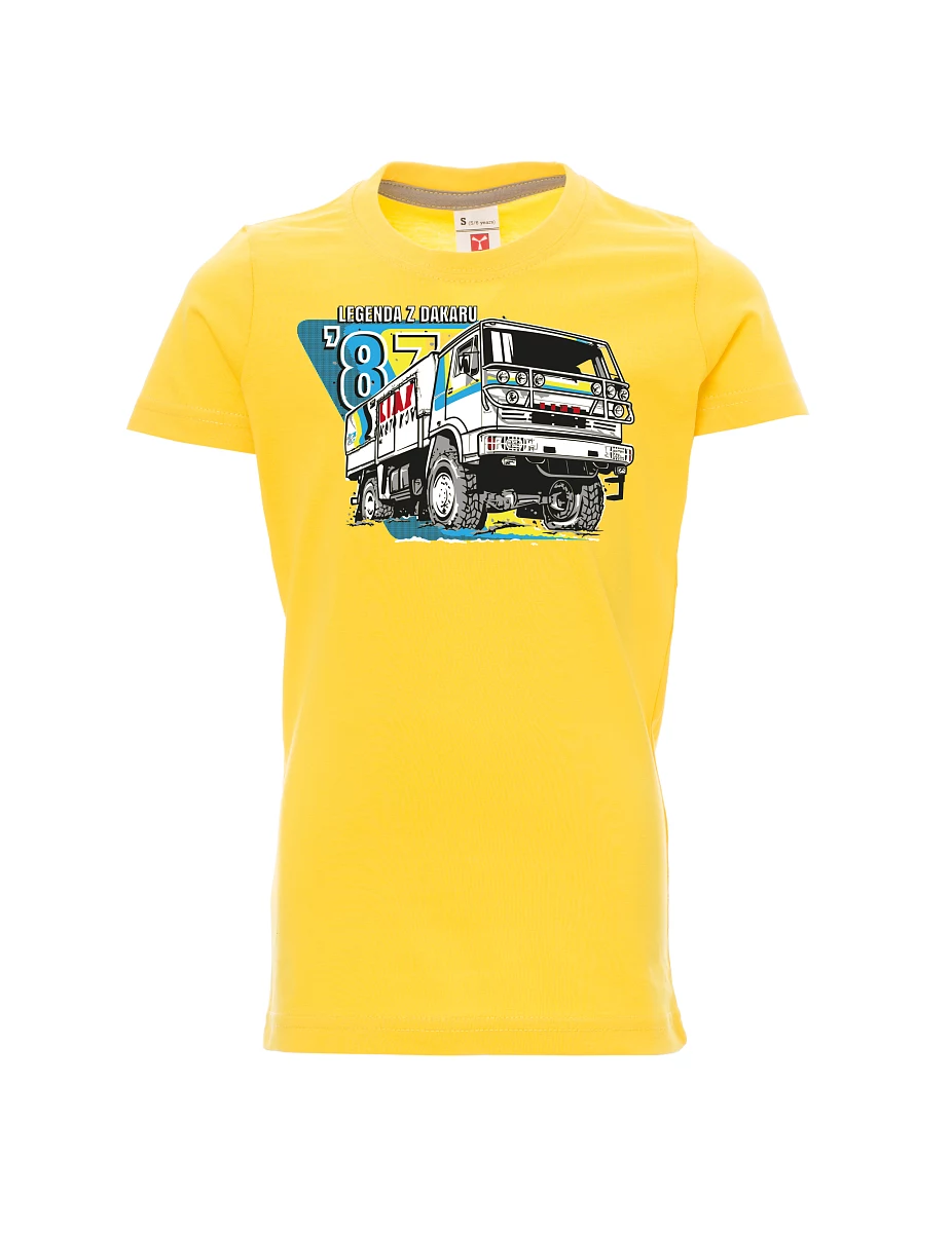 Dziecięcy t-shirt żółty Liaz z Dakaru 1987