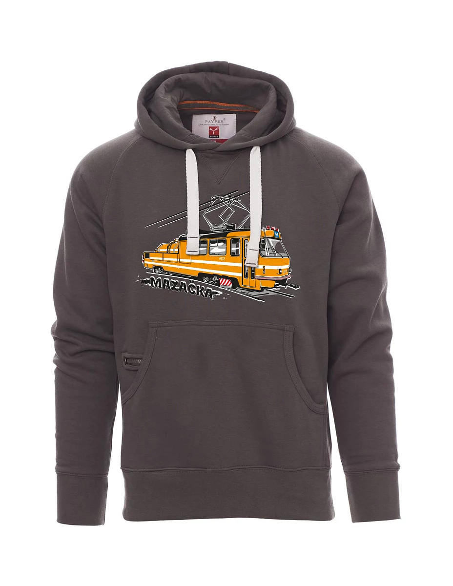 Męska bluza szara  Tramwaj smarujący