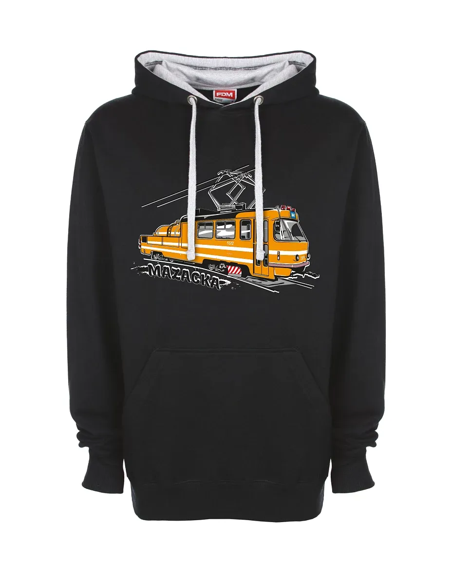 Bluza szaro-czarna Tramwaj smarujący