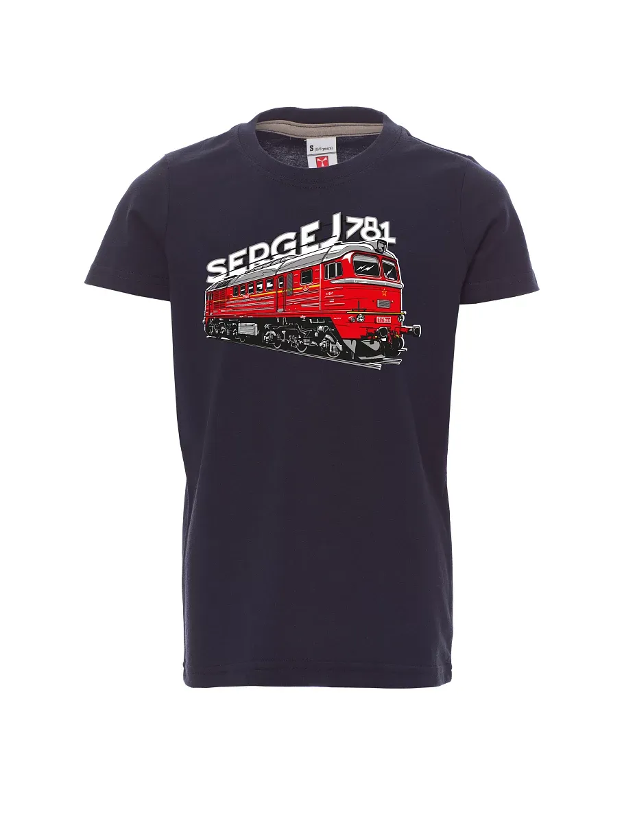 Dziecięcy t-shirt navy Lokomotywa 781 "Sergej" (M62)