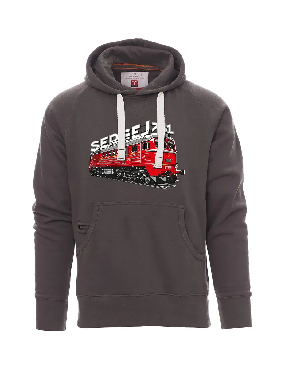 Męska bluza szara  Lokomotywa 781 "Sergej" (M62)