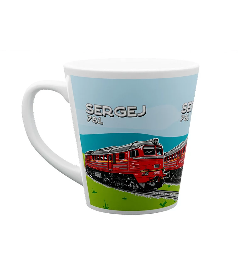 Ceramiczny kubek Lokomotywa 781 "Sergej" (M62)  300 ml