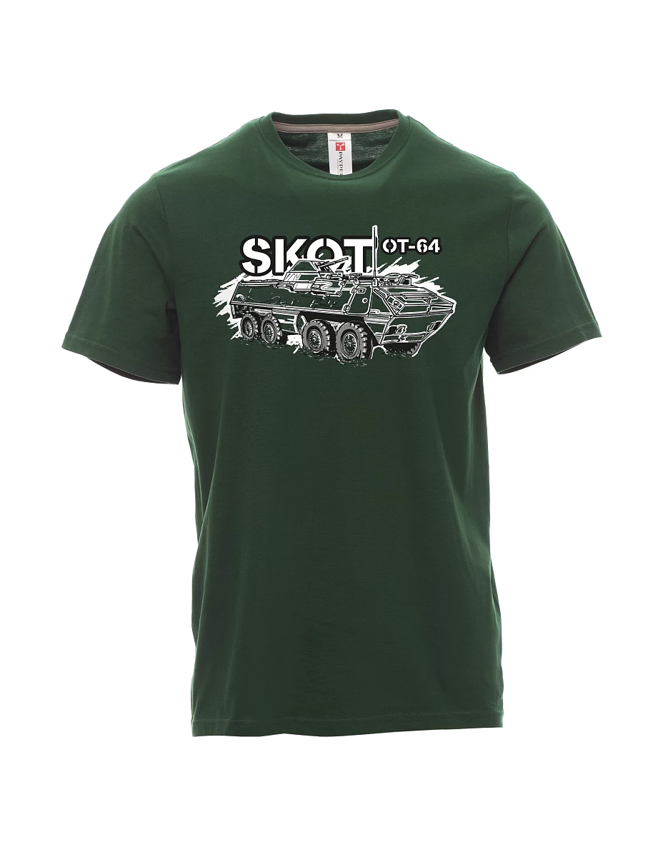 Męski t-shirt ciemnozielony Opancerzony Transporter 64 "SKOT"