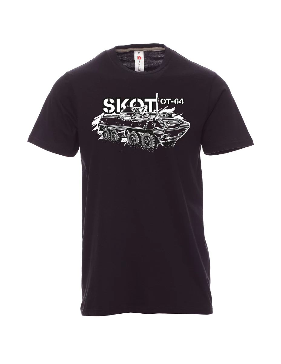 Męski t-shirt czarny Opancerzony Transporter 64 "SKOT"