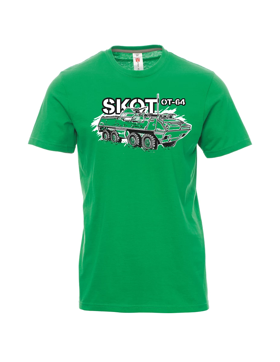 Męski t-shirt zielony Opancerzony Transporter 64 "SKOT"