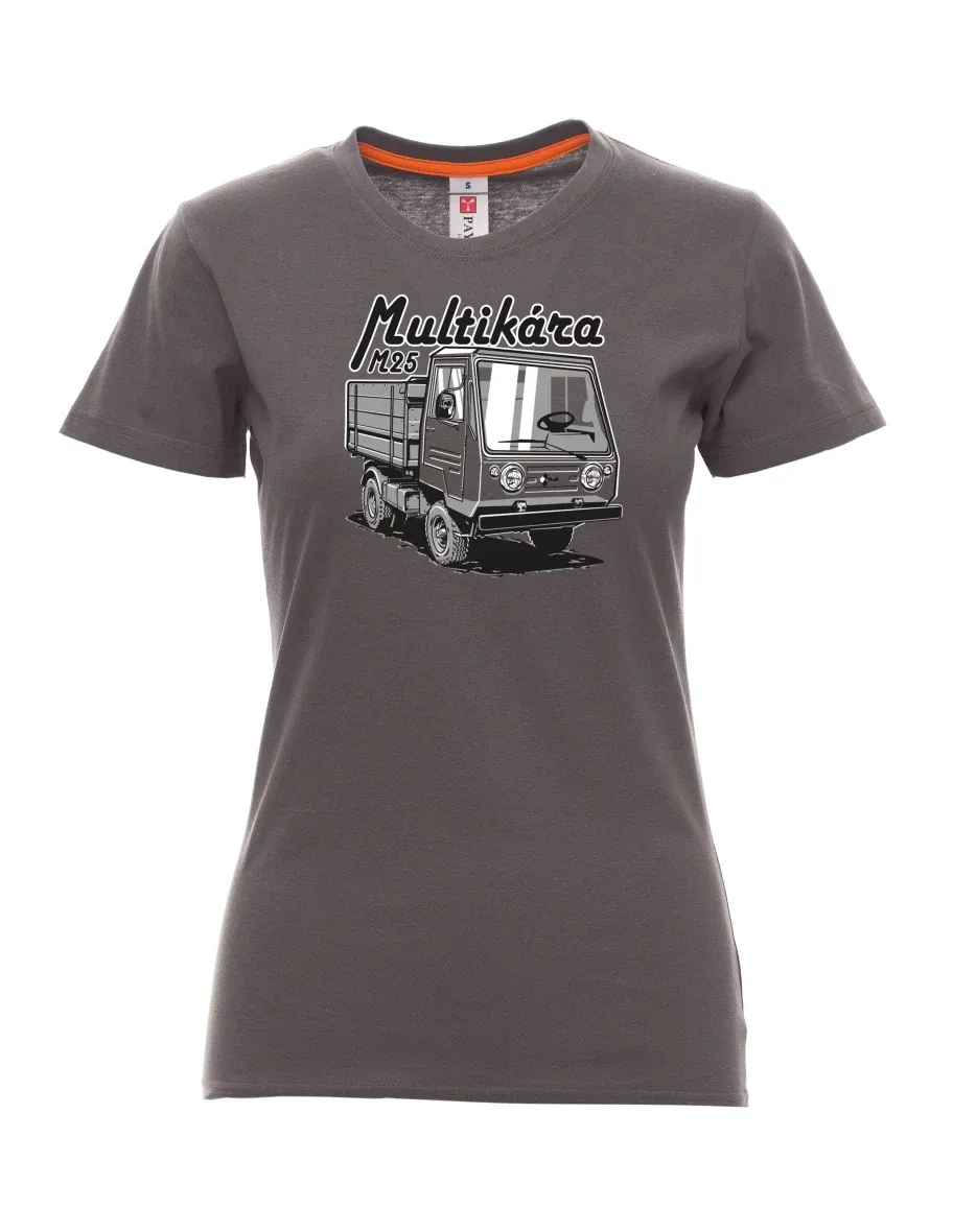 Damski t-shirt antracytowy M25