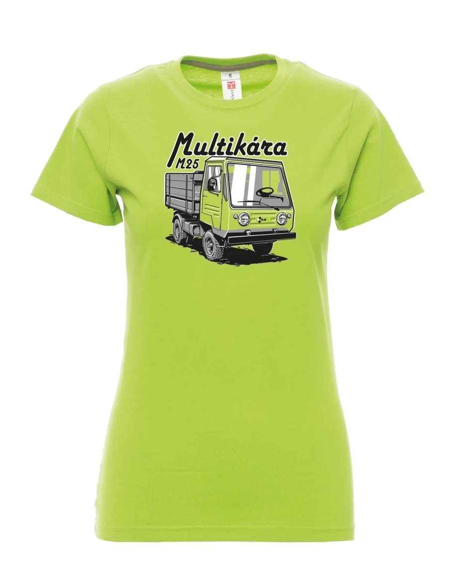 Damski t-shirt limetkowy M25