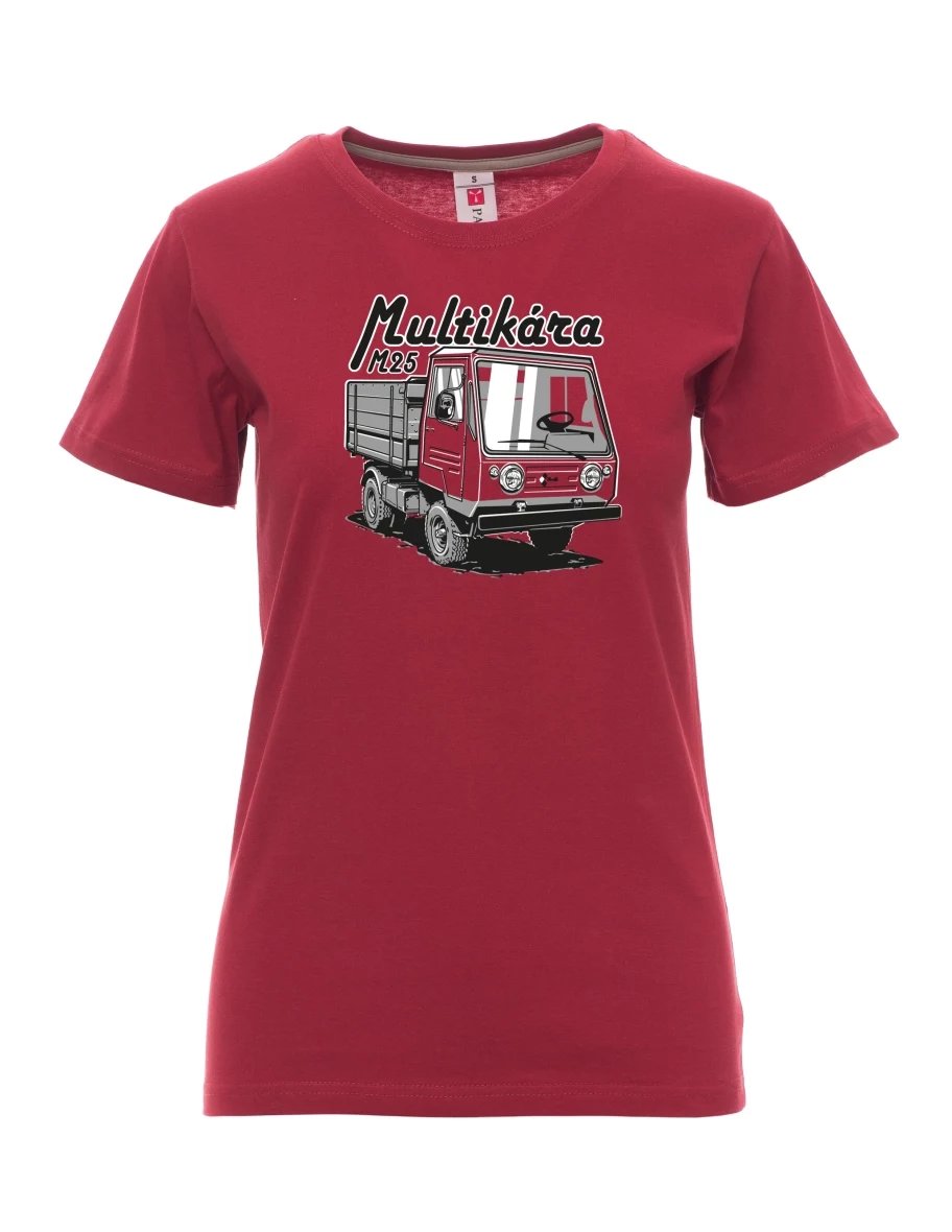Damski t-shirt bordowy M25