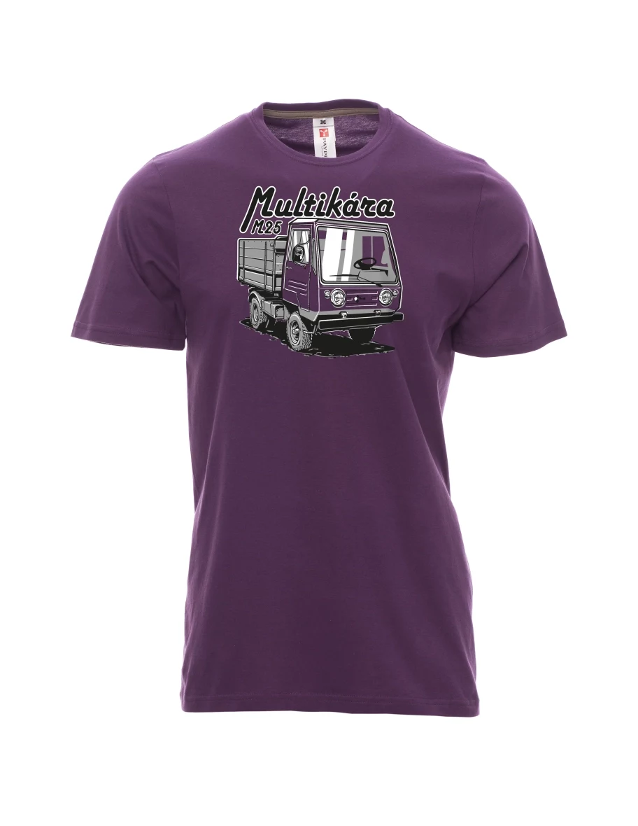 Męski t-shirt purpurowy M25