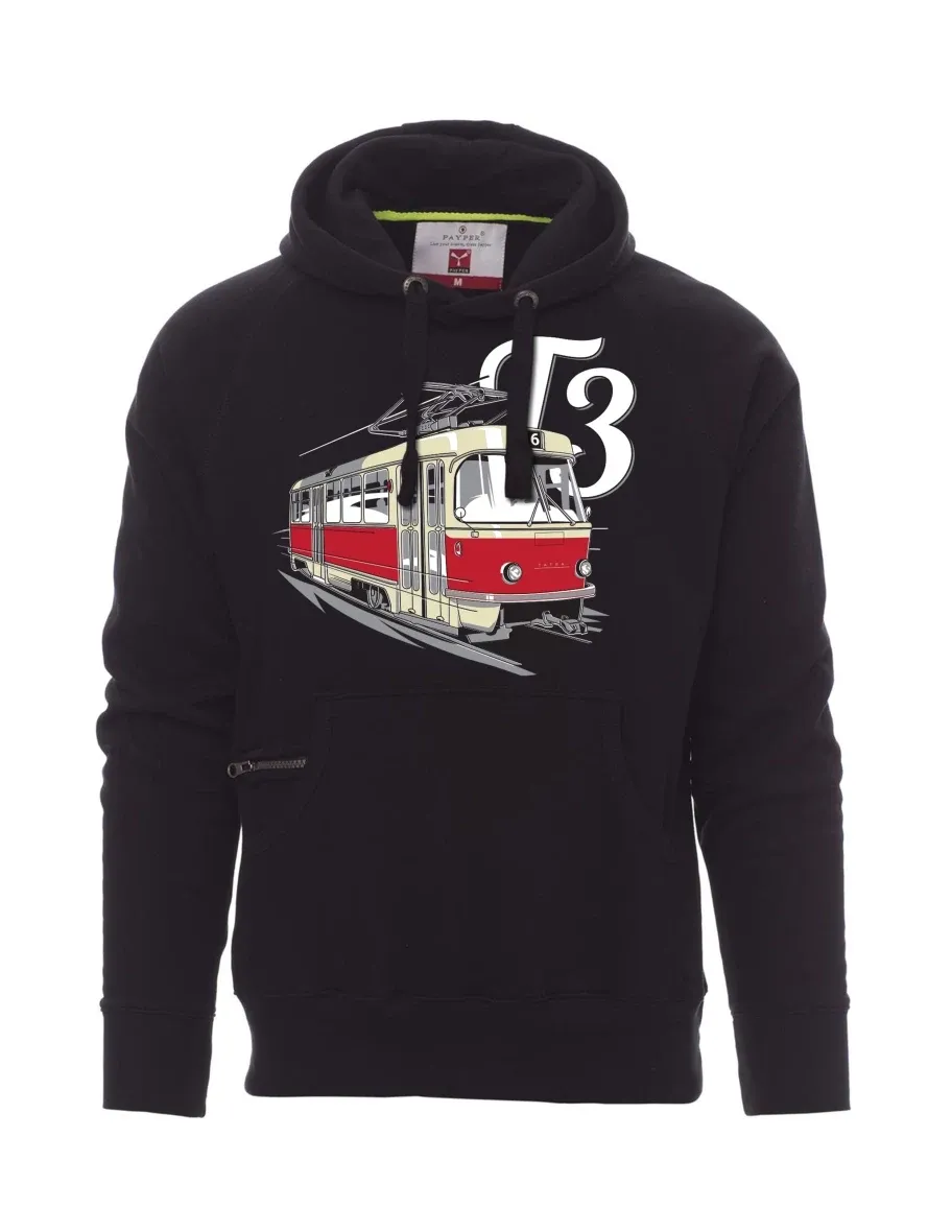 Męska bluza czarna Tramwaj T3