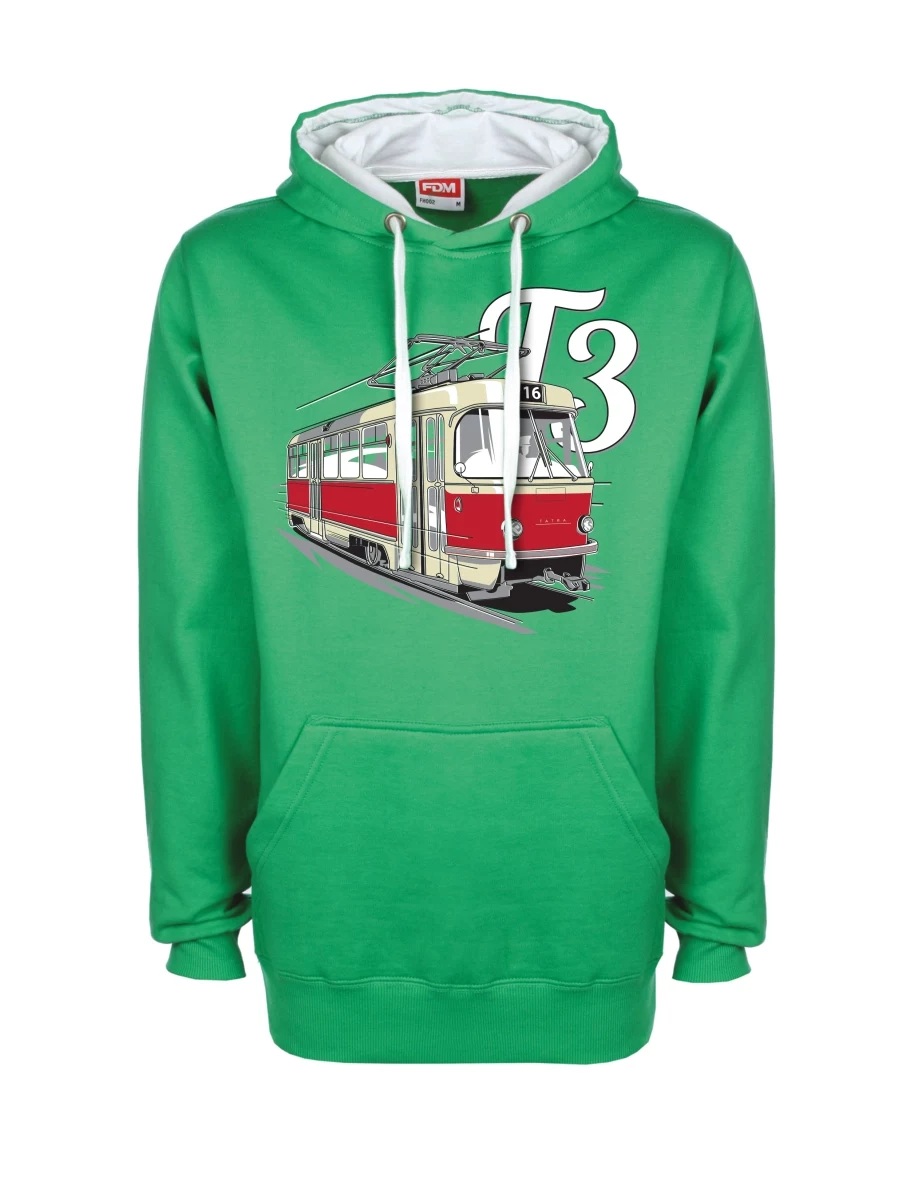 Bluza biało-zielona Tramwaj T3
