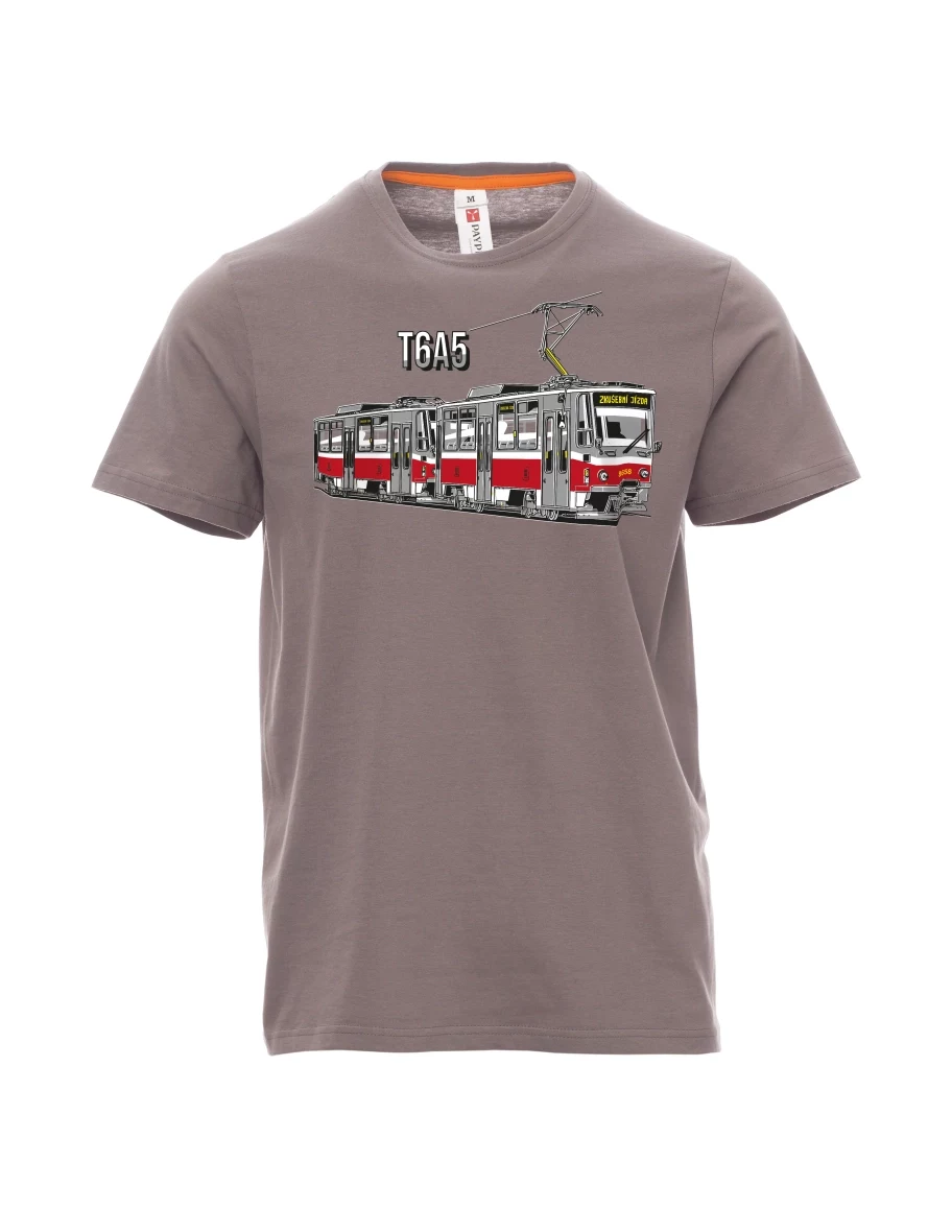 Męski t-shirt stalowa szarość Tramwaj T6A5