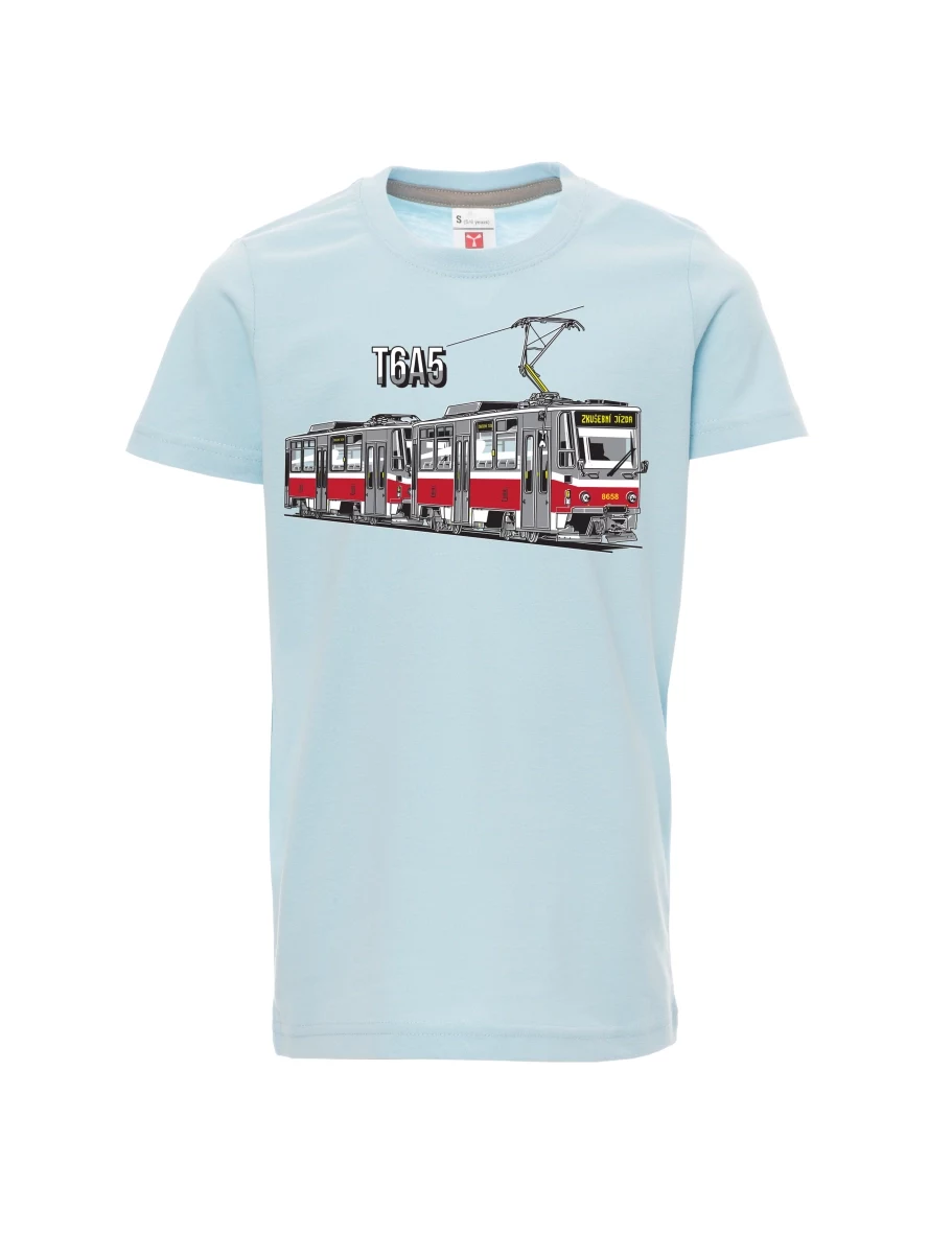 Dziecięcy t-shirt niebieski Tramwaj T6A5