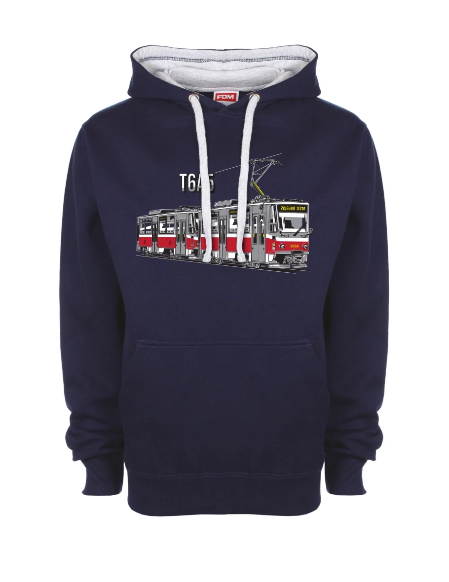 Bluza szaro-królewsko niebieska Tramwaj T6A5