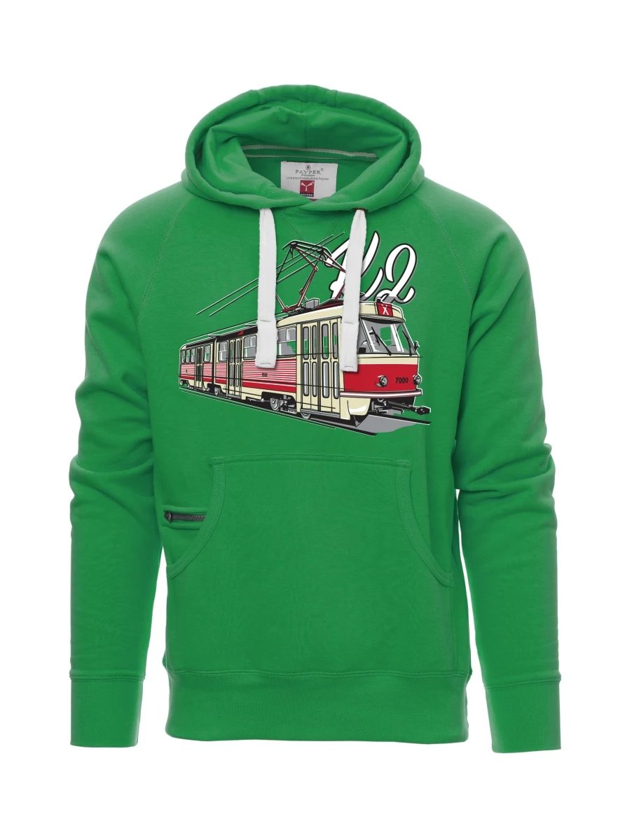Męska bluza zielona Tramwaj K2