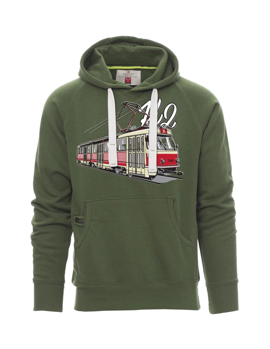 Męska bluza ciemnozielona  Tramwaj K2
