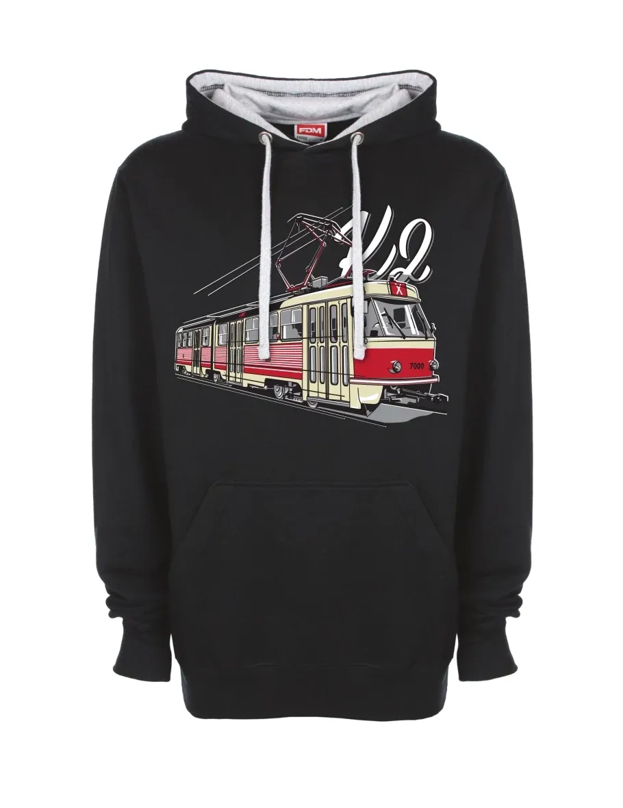 Bluza szaro-czarna Tramwaj K2