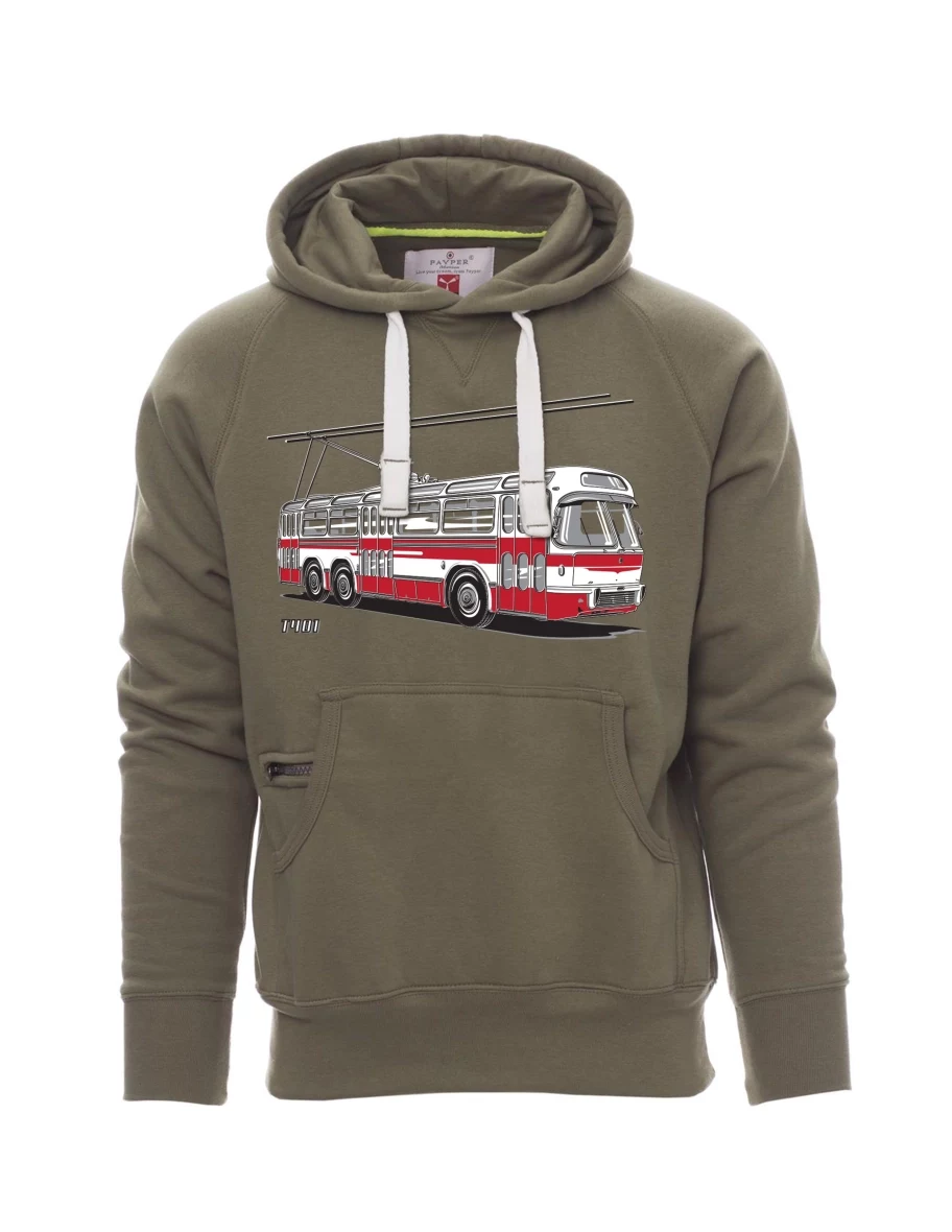 Męska bluza Khaki  Wózek  T401