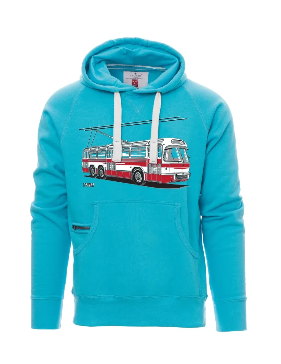 Męska bluza jasno niebieska Wózek  T401