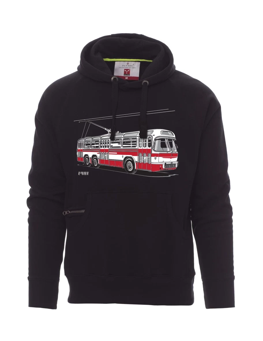 Męska bluza czarna Wózek  T401
