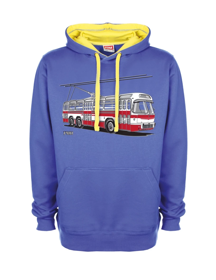 Bluza żółto-niebieska Wózek  T401