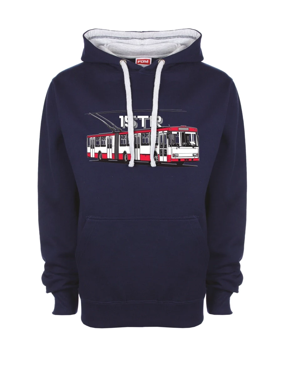 Bluza szaro-królewsko niebieska Trolejbus 15TR