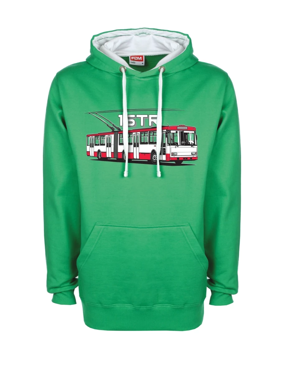Bluza biało-zielona Trolejbus 15TR