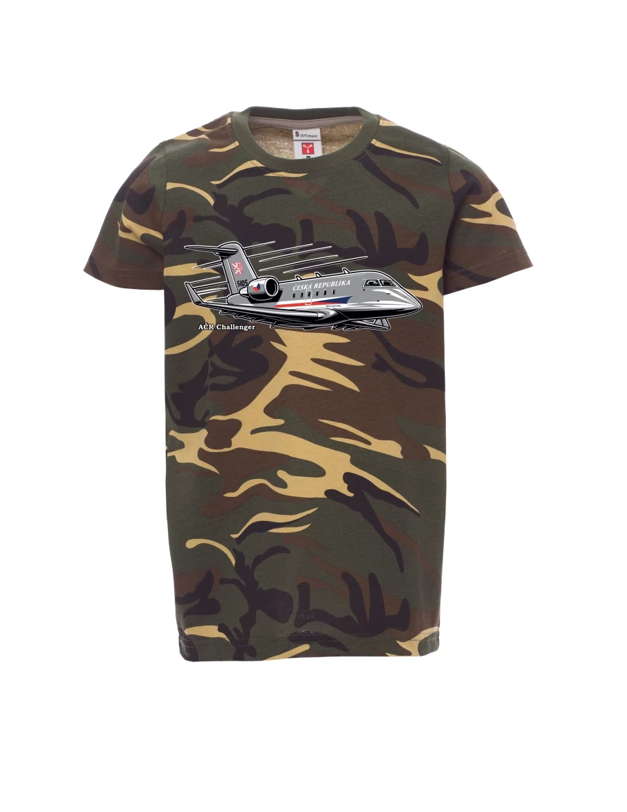 Dziecięcy t-shirt kamufla Samolot AČR Challenger