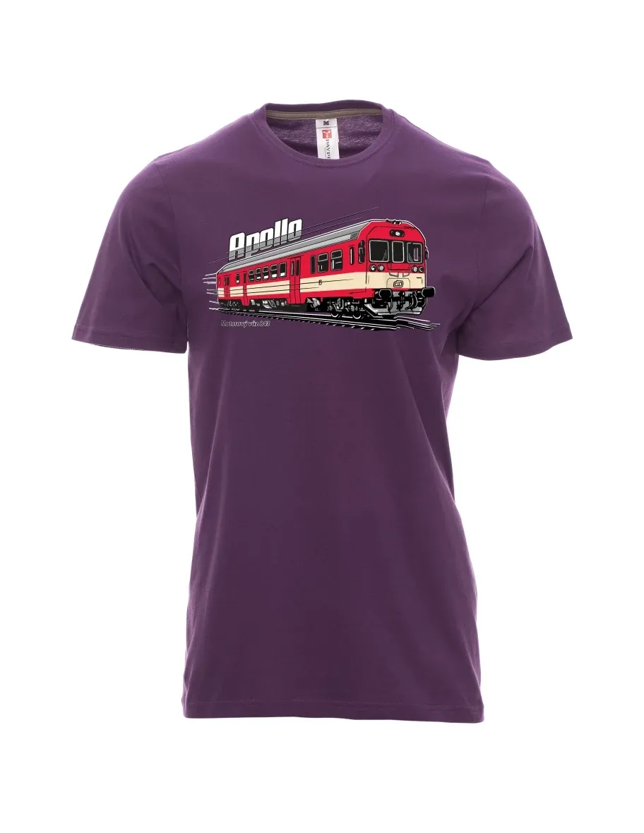 Męski t-shirt purpurowy Wagon silnikowy 843 „Apollo“
