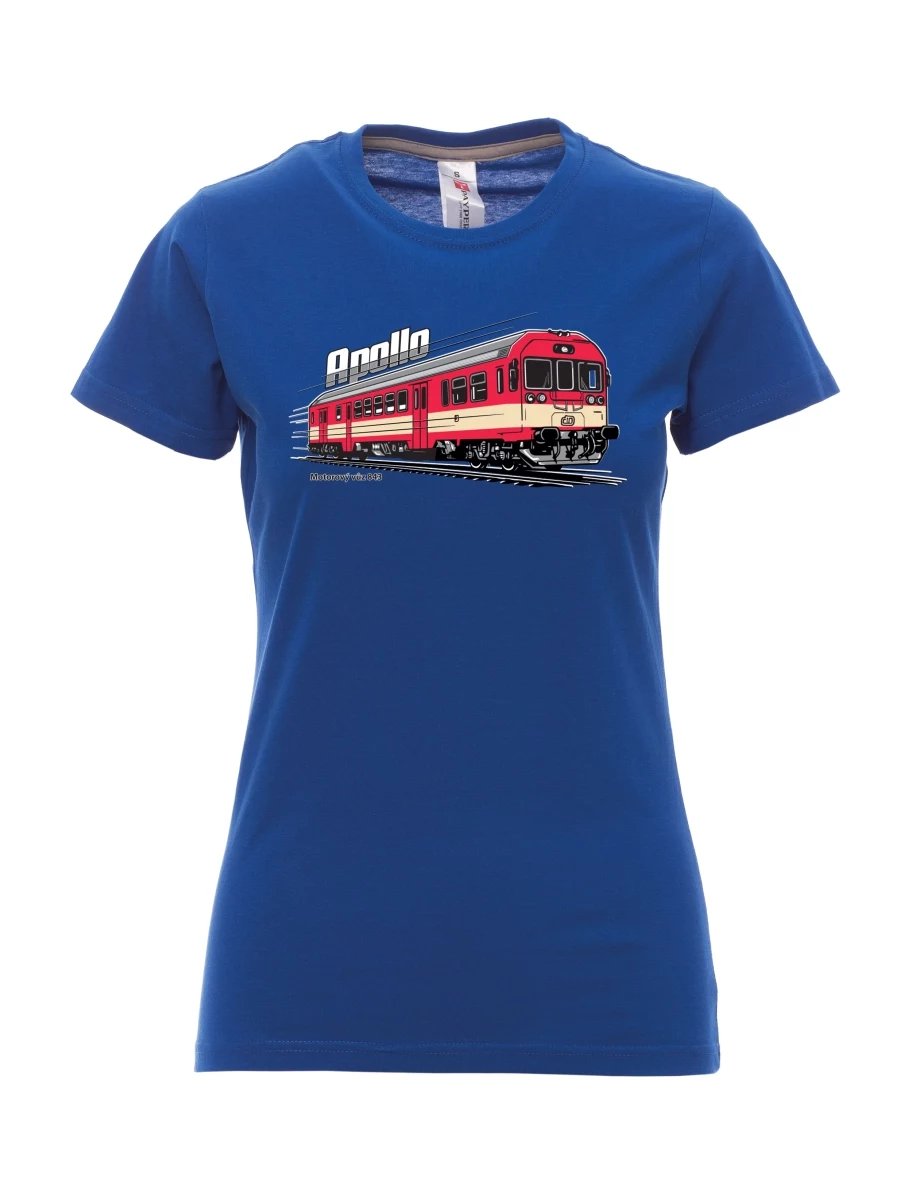 Damski t-shirt królewski niebieski Wagon silnikowy 843 „Apollo“