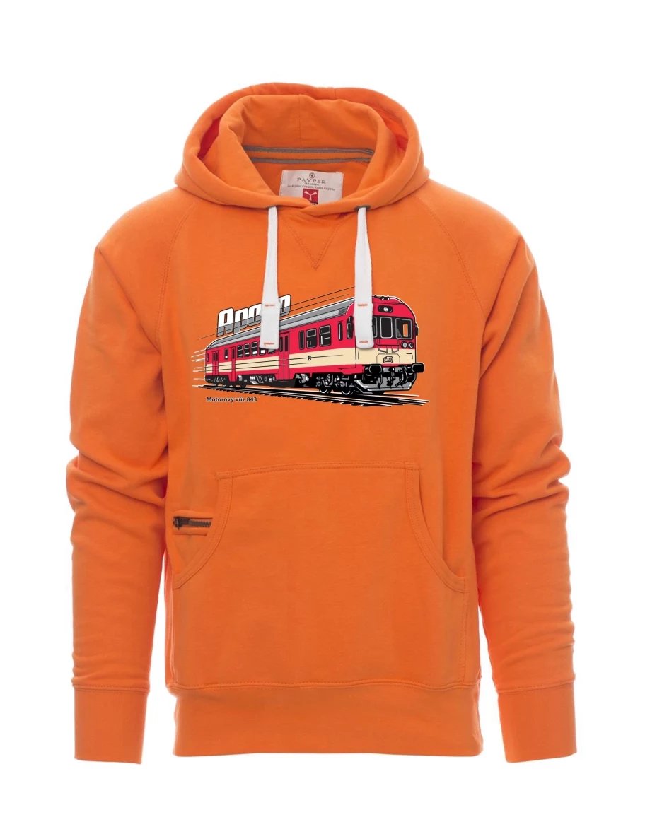 Męska bluza pomarańczowa Wagon silnikowy 843 „Apollo“