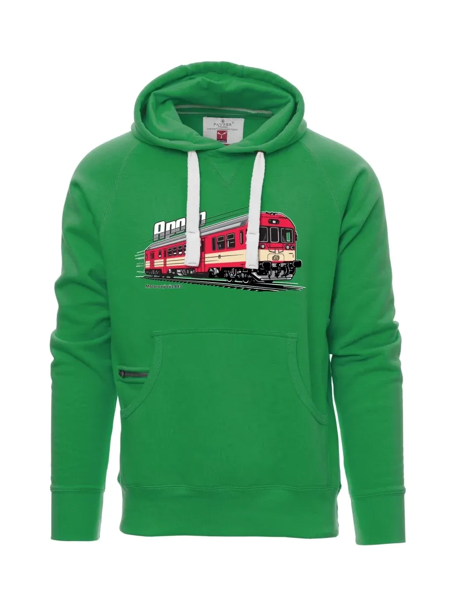 Męska bluza zielona Wagon silnikowy 843 „Apollo“