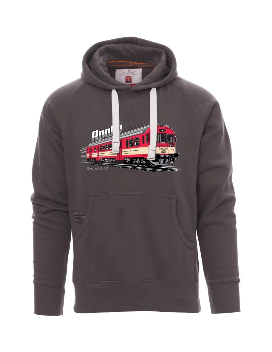 Męska bluza szara  Wagon silnikowy 843 „Apollo“