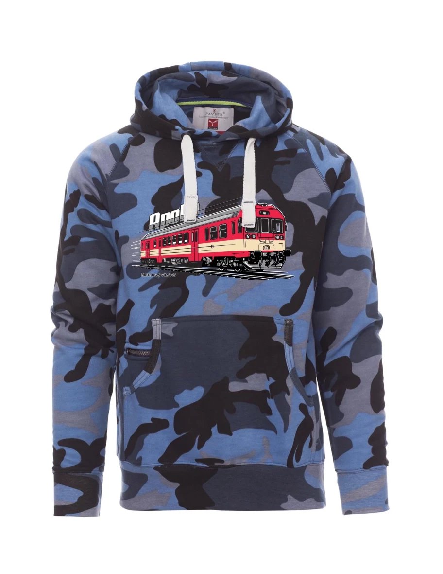 Męska bluza kamuflaż niebieski  Wagon silnikowy 843 „Apollo“