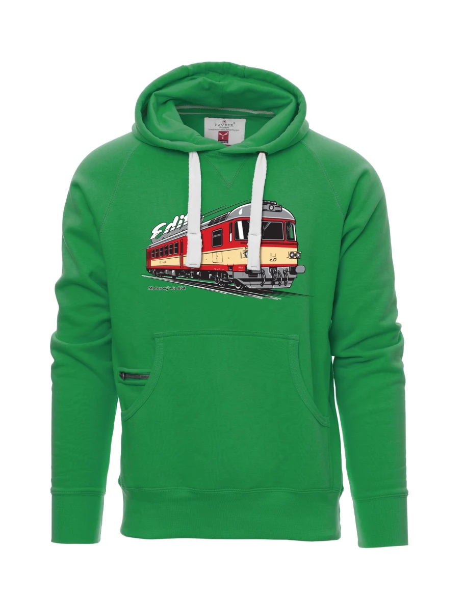 Męska bluza zielona Wagon silnikowy 854