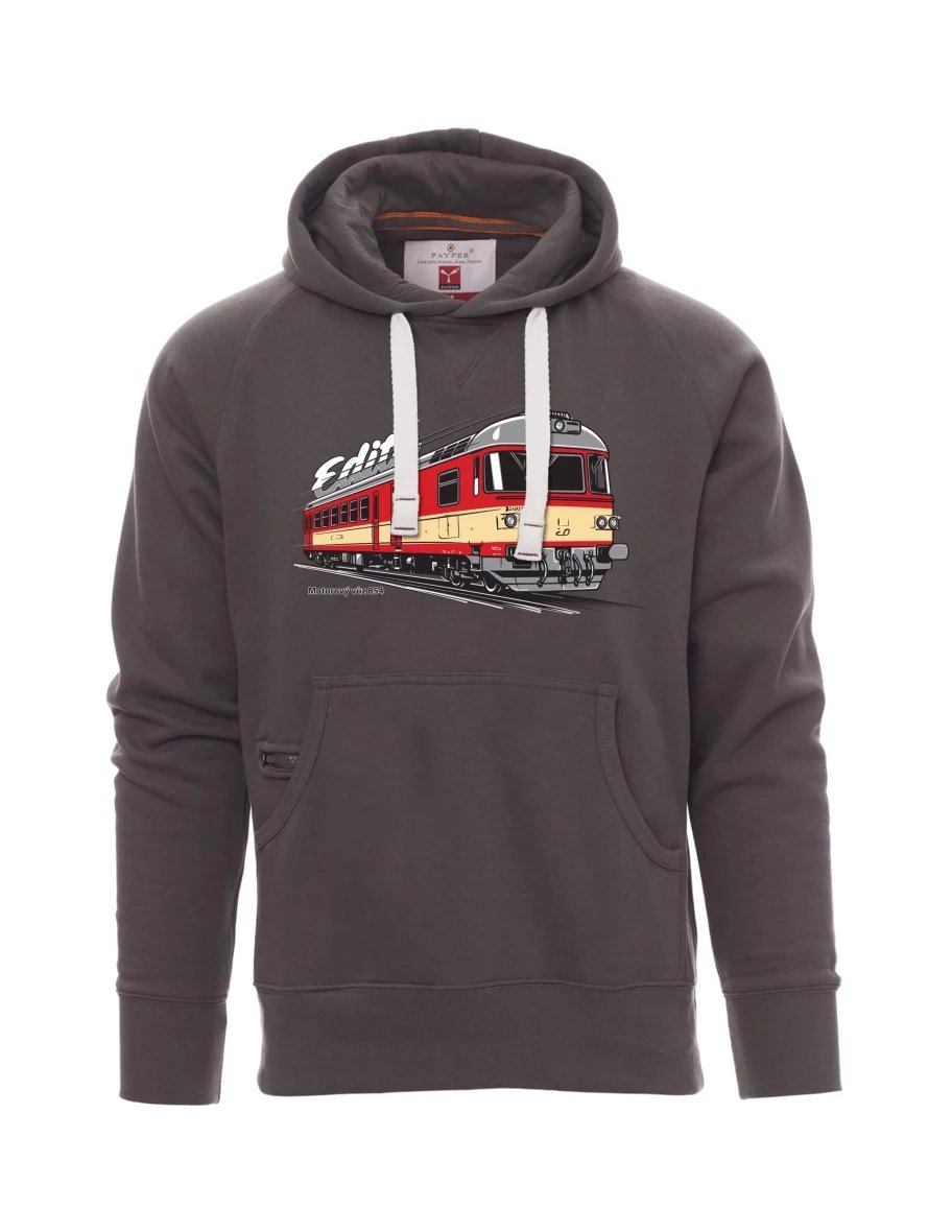 Męska bluza szara  Wagon silnikowy 854