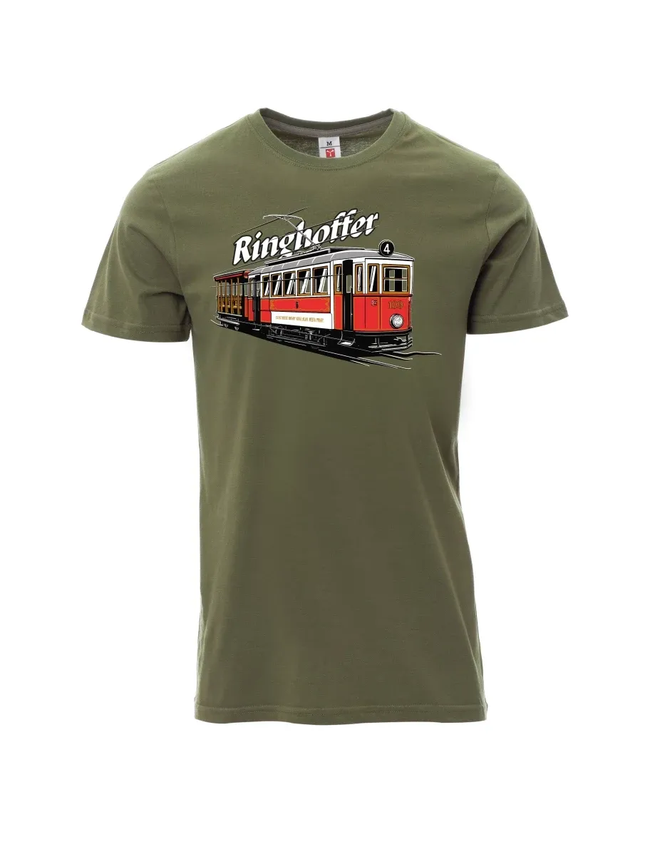 Męski t-shirt khaki Tramwaj Ringhoffer